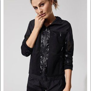 ❤️ Alala Strata Metallic Zip-Front Mesh Jacket